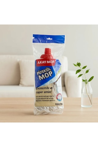 Jenerik Pamuklu Püsküllü Küçük Mop Klasik Sap Uyumlu Çok Renkli