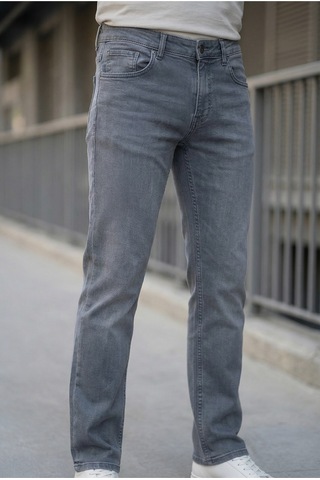 Little Cup Jeans Co Erkek Antrasit Klasik Kesim Pamuklu Esnek Jean Kot Denim Pantolon