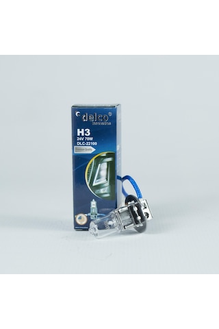 Delco U.s.a H3 24 Volt +%30 Fazla Işık Halogen Ampul Pk22s 10 Adet