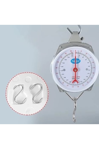 100 Kg Kapasiteli Askılı Terazi - Dayanıklı, Net Kadranlı, Çift Ölçü Birimli, Endüstriyel Ve Dış Mekan Uyumlu Çok Renkli