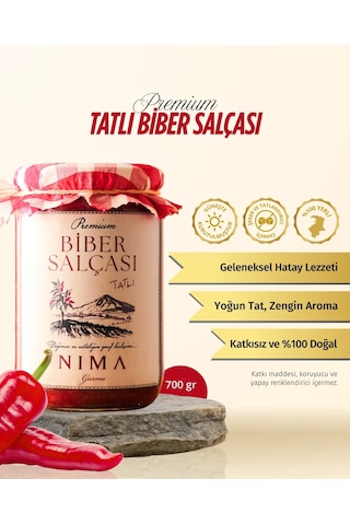 Nima Gurme Tatlı Biber Salçası 700 G