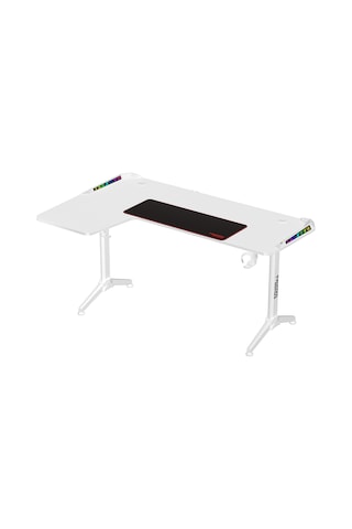 Twısted Minds Warrıor Tm-y-lw-rgb L Design Oyuncu Masası - Beyaz