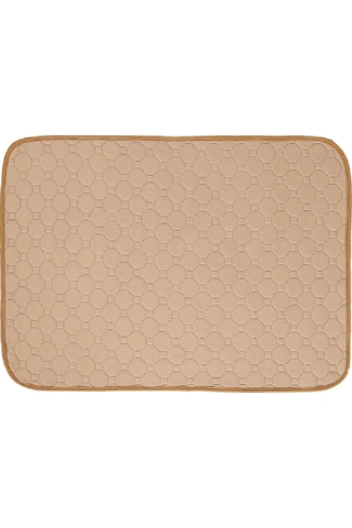 Lemestar Köpekler İçin Yeniden Kullanılabilir Su Geçirmez Emici Pee Pad - Koku Kontrolü, M Büyüklüğü, Bej Renk