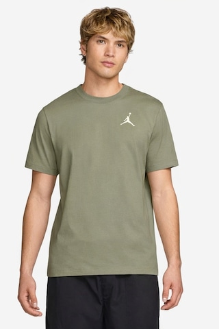 Nike Air Jordan Jumpman Ss Crew Mens Erkek Günlük Tişört Yeşil Yeşil