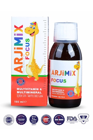 Arjimix Focus Multivitamin İçeren Takviye Edici Gıda 150 ML