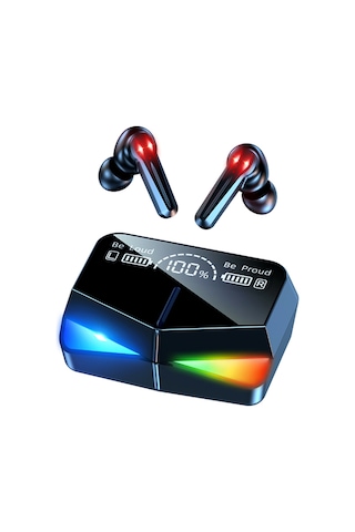 M28 Gerçek Kablosuz Stereo Kulaklıklar 2000mah Bt 5.1 Oyun Kulaklıkları 65ms Oyun Modu/güç Gösterimi Gürültü Engelleme Mikrofonlu Kulaklıklar