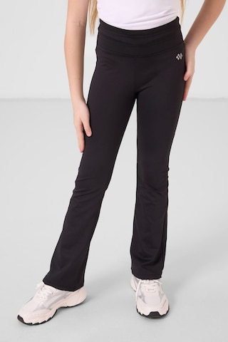 Tommylife Siyah Esnek Standart Fit Basic Performans İspanyol Paça Kız Çocuk Tayt - 75193 Siyah
