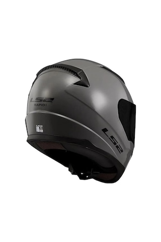 Ls2 Rapid 2 Siyah+Şeffaf Cam Kapalı Motosiklet Kaskı Nardo Gri