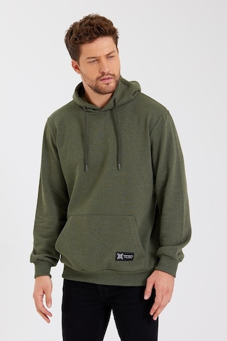MMetalic Kanguru Cepli Kapüşonlu İçi Pamuklu Erkek Sweatshirt
