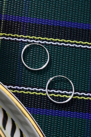 925 Ayar Gümüş Halka Küpe 1,4 Mm - 16 Mm Gümüş