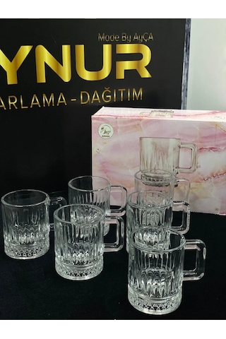 Oslo Kulplu Su Bardağı 6 Adet 220 Cc Elysıa Mod. Cam Cam
