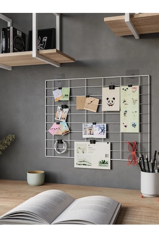 Najdı Duvar Tipi Moodboard Organizatör Izgara Fotoğraf Askısı 84357137 Beyaz