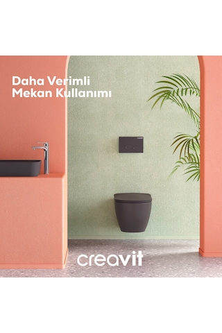 Creavit Drop Mat Siyah Boyalı Kumanda Paneli GP2002.01 Siyah
