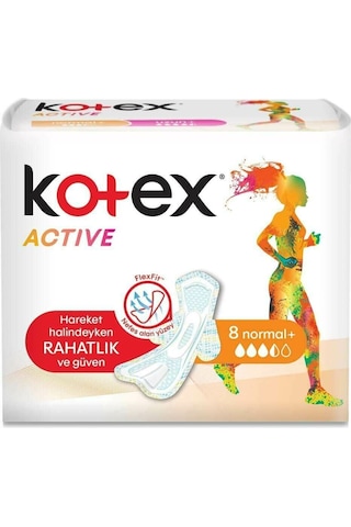 Kotex Active Hijyenik Ped Normal 8'li Kotex Active Hijyenik Ped Normal 8'li