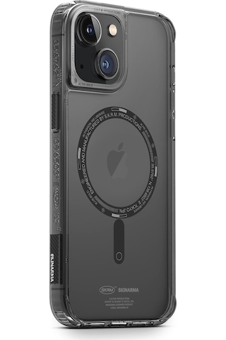 Apple Uyumlu iPhone 14 Plus Kılıf Skinarma Şeffaf Airbag Tasarımlı Magsafe Şarj Özellikli Saido Kapak