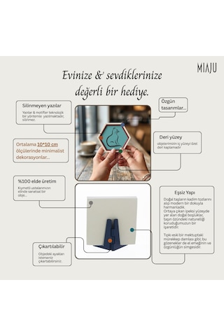 Kelime-i Tevhid Yazılı Ay Yıldız Tasarımlı Minik Dekoratif Obje, Manevi Değeri Yüksek Hediye 10x10cm
