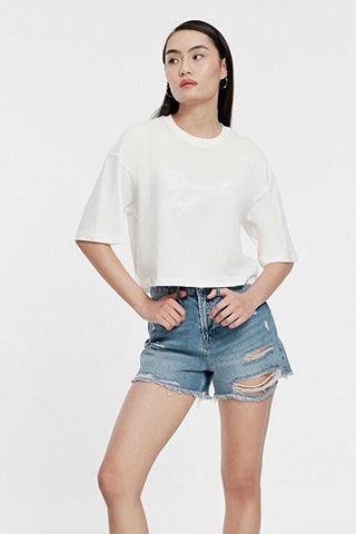 Loft Long Crop Kadın Tişört Lf2031396