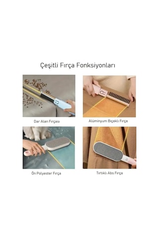 Mucit Home Çok Fonksiyonlu Kedi Köpek Tüy Toplama Fırçası -evcil Hayvan Tüy Toplayıcı Renkli