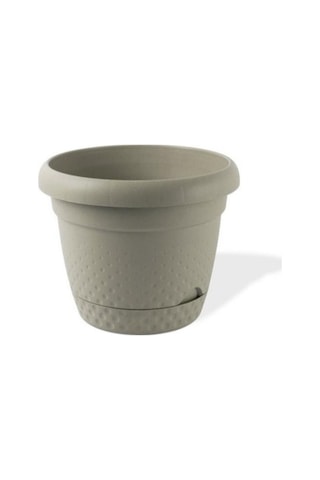 Omnipazar Krs-343 Dekoratif İnci Bitki Çiçek Saksı Takımı 4.9 Litre No 3 Bej