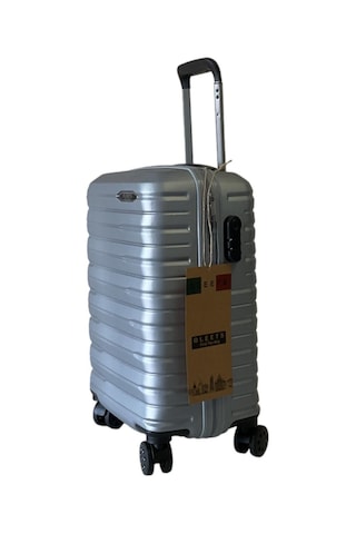 Oleets 8 Tekerli Kilitli Kabin Boy Valiz-bavul Gri