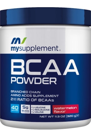 Amino Asit Bcaa Powder Karpuz Aromalı Bcaa - 320gr - 40 Servis Branched Chaın Amıno Acid Aromasız