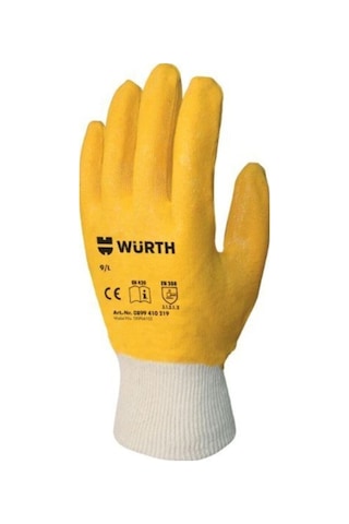 Würth Sarı Nitril Iş Eldiven 9/L 1 Çift