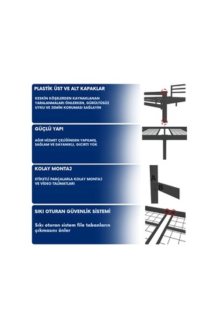 Aksviva Buhara Çift Kişilik Ferforje Metal Karyola