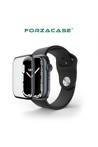 Forzacase Apple Watch 11 46mm İle Uyumlu Çerçeveli Tam Kaplayan 3d Pet Ekran Koruyucu Film - Fc016