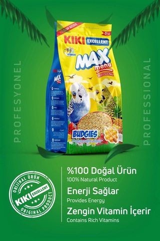 KIKI Excellent Kuş Max Menu Budgies Ballı Muhabbet Kuşu Yemi 500 gr. KB301