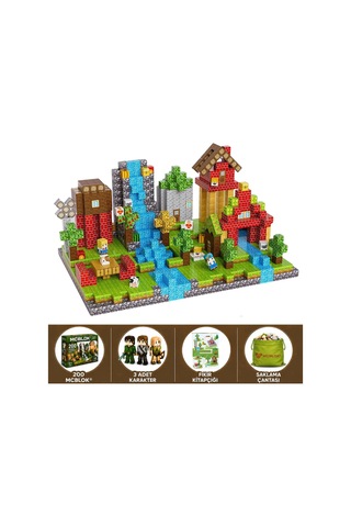 Minecraft Manyetik Orman Temalı Blok Oyuncak - 200 Parça