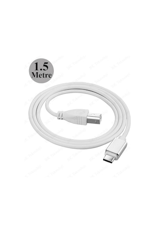 Type-C to USB-B Midi - Yazıcı Kablosu 1.5 Metre