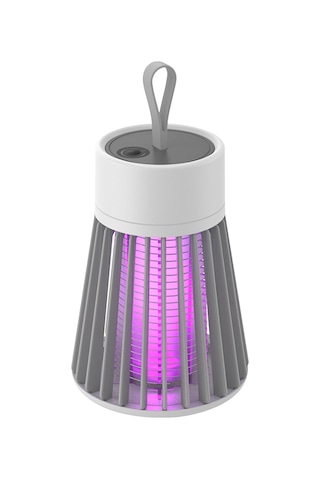 Lemestar Ev İçin Fiziksel 395nm Mor Işıklı Elektronik Şoklu Kovucu - Gri Usb/şarj Edilebilir Isıtıcı