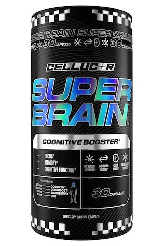 Cellucor Super Brain Cognitive Focus Vitamin B12 Folate Acetyl-l-carnitine Cognizin Citicoline Pqq 30 Caps Aromasız