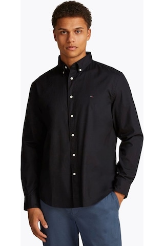 Tommy Hilfiger Erkek Siyah Core Flex Gömlek Siyah