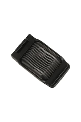 Kangvka Yumuşak Meyve, Jambon Ve Peynir İçin Dikdörtgen/üçgen Dilimler Haline Getiren Çelik Çekirdekli Yumurta Dilimleyici - Siyah Mat Siyah