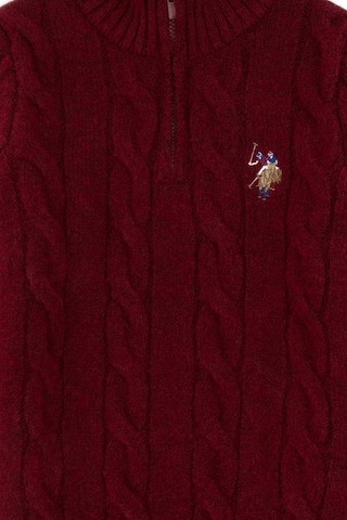 U.s. Polo Assn. Erkek Çocuk Bordo Kazak /triko 50297422-vr014 Bordo