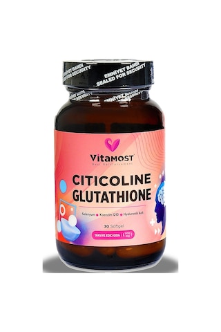 Vitamost Citicoline Glutathione 30 Softgel