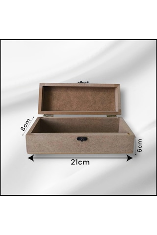 Ahşap-boyanabilir-klipsli-takı-saat Kutusu