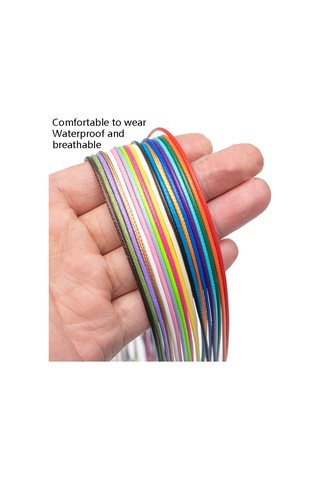 100 Adet Kristal Kolye Kolye Halat Takı Kordon Koyu Yeşil Çok Renkli