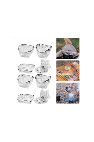 Yunboo Foldable Tek Kişilik Taşınabilir Besteçlik Seti: Yemek Tabağı, Fincan, Kahve Filtresi Ve Kesme Tahtası - Doğal Aktivitelere Uygun Beyaz