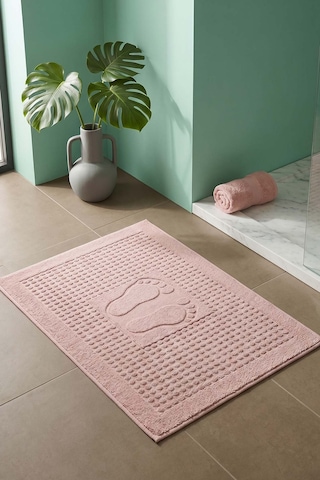 Zivra Pudra %100 Pamuk Ayak Havlusu - 50x70 Cm Pembe