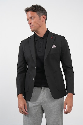 İmza Siyah 6 Drop Slim Fit Pamuklu Ceket 1002260126