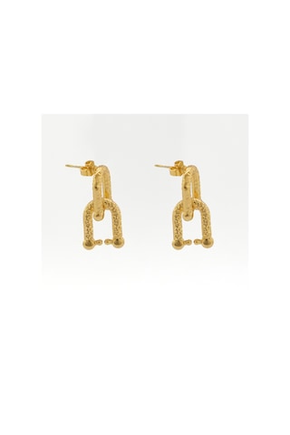 Çelik Küpe Altın Kaplama Kadın Unk-802 Altın