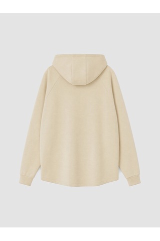Lcw Curve Bej Büyük Beden Kadın Hoodie