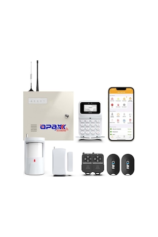 Opax-2747 Gprs & Lan Keypadli Alarm Paneli Bgr-10 Kablolu Sirenli