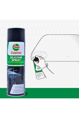 Castrol Silikon Sprey 500 Ml - Trim Aksesuar Amortisör Gıcırtı Önleyici Su İtici Ve Yağlayıcı Bakım Spreyi