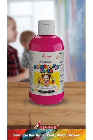 Red Rose Fuşya Parmak Boyası 250 G Yıkanabilir