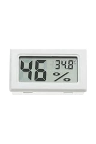 Tr Mini Lcd Dijital Elektronik Beyaz Termometre Higrometre Sıcaklık Nem Ölçer Kablosuz Genel