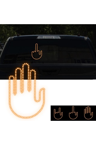 Yaozixa Kollektif Taşıt Işığı: Uzaktan Kumandalı, Jest Kontrollü, Önleme Ve Teşekkür İletişim Aracı, Turuncu Led, Kolay Kurulum, Kadın Modeli