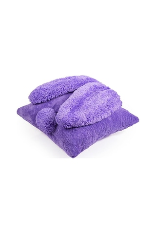 Özgüner Tavşan Kırlent Yastık Yumuşak Peluş Dekoratif Yastık Sevimli Tavşan Kulaklı Tasarım Çocuk Odası & H Çok Renkli